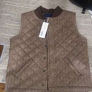 Kid's Quilted Brown Vest